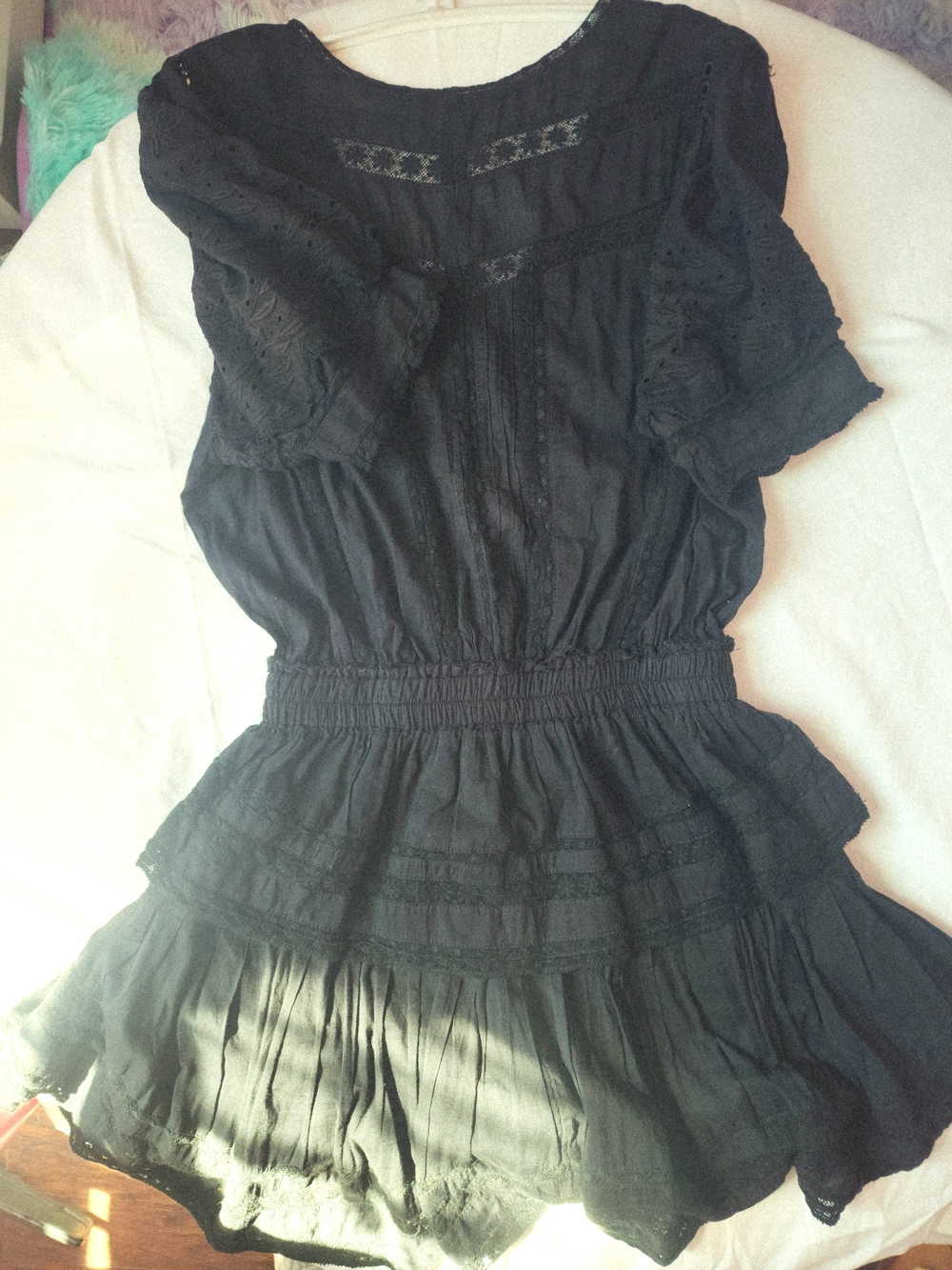 Authentic LoveShackFancy Quincy Mini Dress Size M 🖤✨